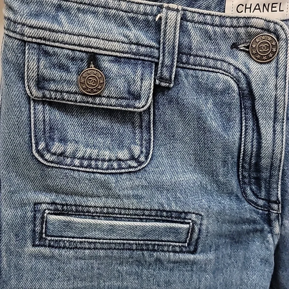 Chanel Paris -Dallas Cruise collection Denim Shorts
